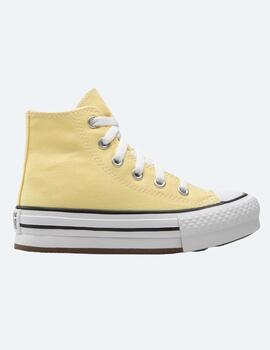 Zapatillas Converse  Bota lona  Niña amarillo