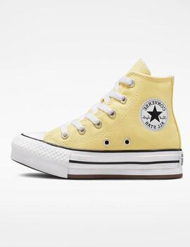 Zapatillas Converse  Bota lona  Niña amarillo