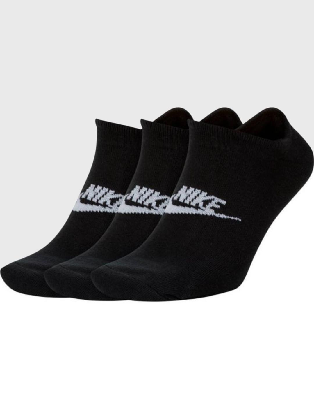  Calcetines Nike Sportswear cortos Unisex Negros