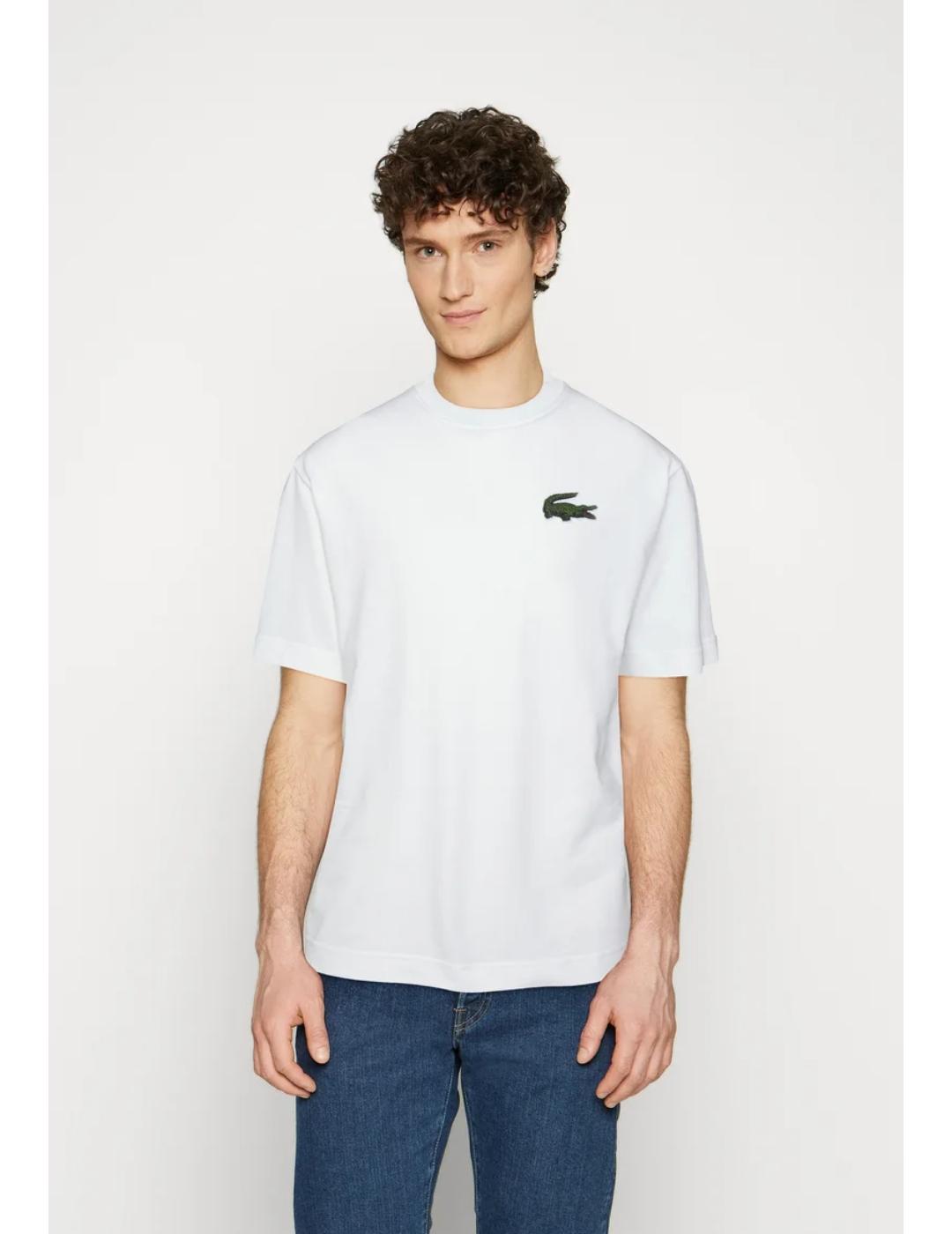 Camiseta Lacoste Loose blanca para unisex