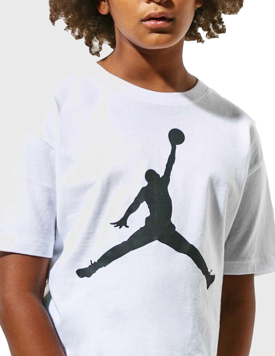 Camiseta Jordan blanca niña