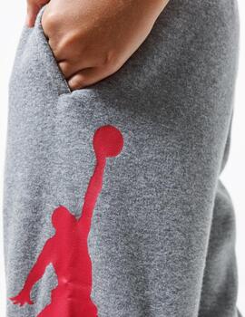 Pantalón Nike Jordan Jumpman Logo Fleece Gris