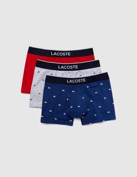 Pack boxers Lacoste cocos tricolor para hombre
