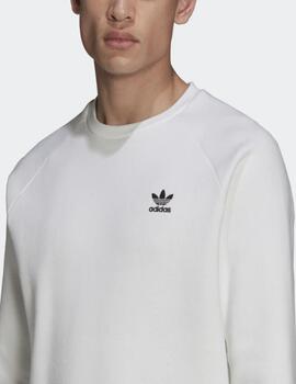 Sudadera Adidas Essential Crew para Hombre Blanca