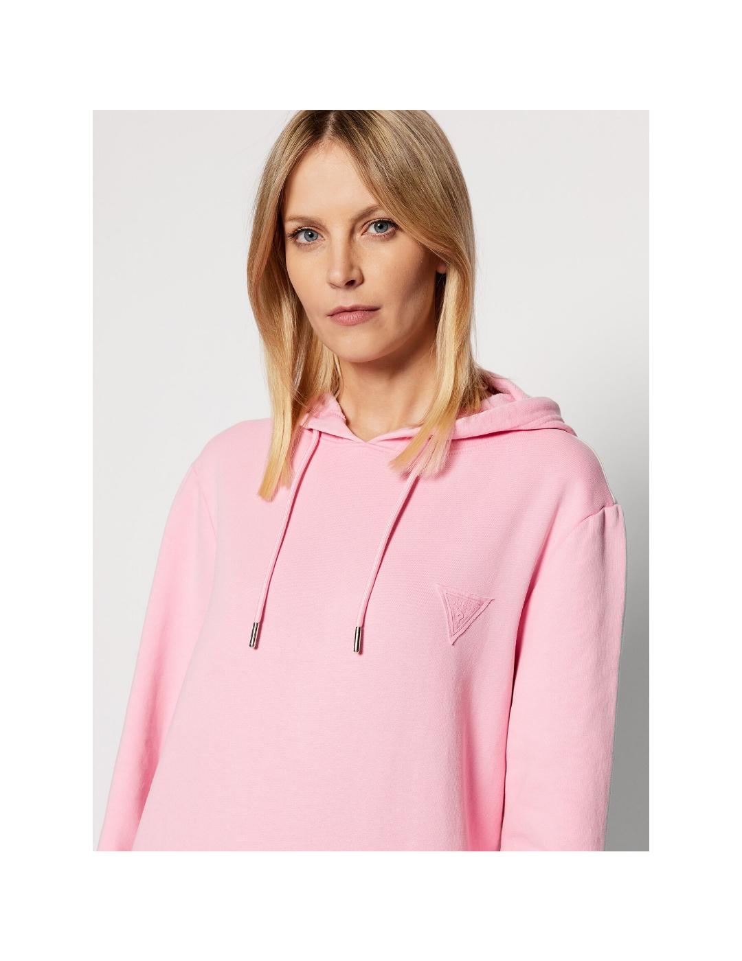 Sudadera vestido Guess rosa para mujer