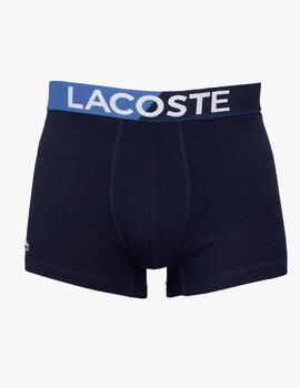 Pack boxers Lacoste azul basicos para hombre