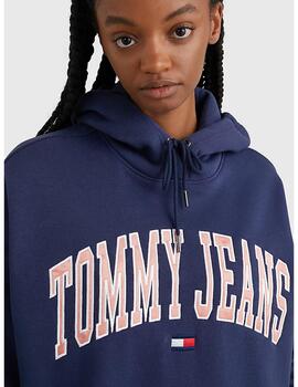 Vestido sudadera Tommy Jeans marino para mujer