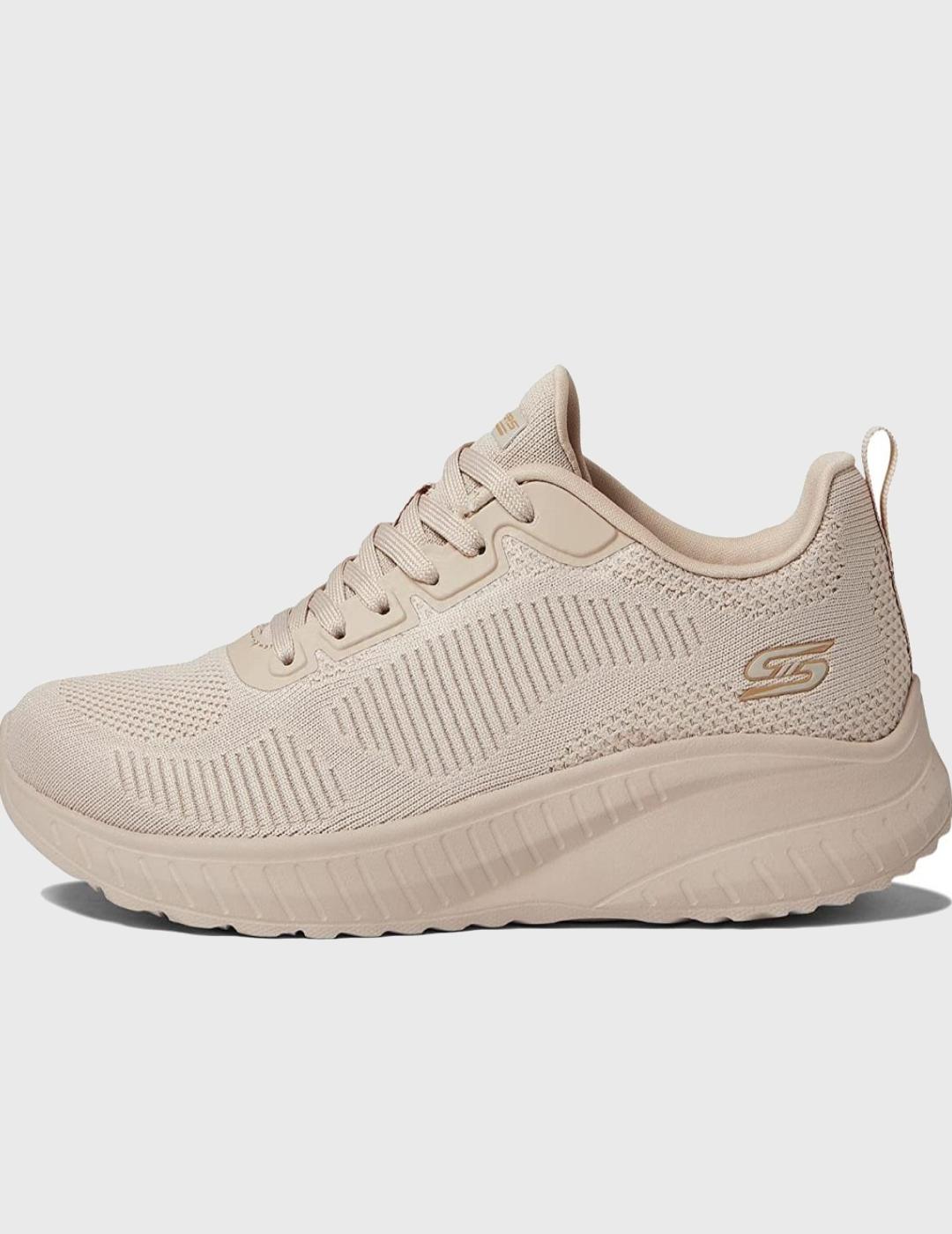 añadir Porcentaje mesa Zapatillas Skechers Mujer Nude