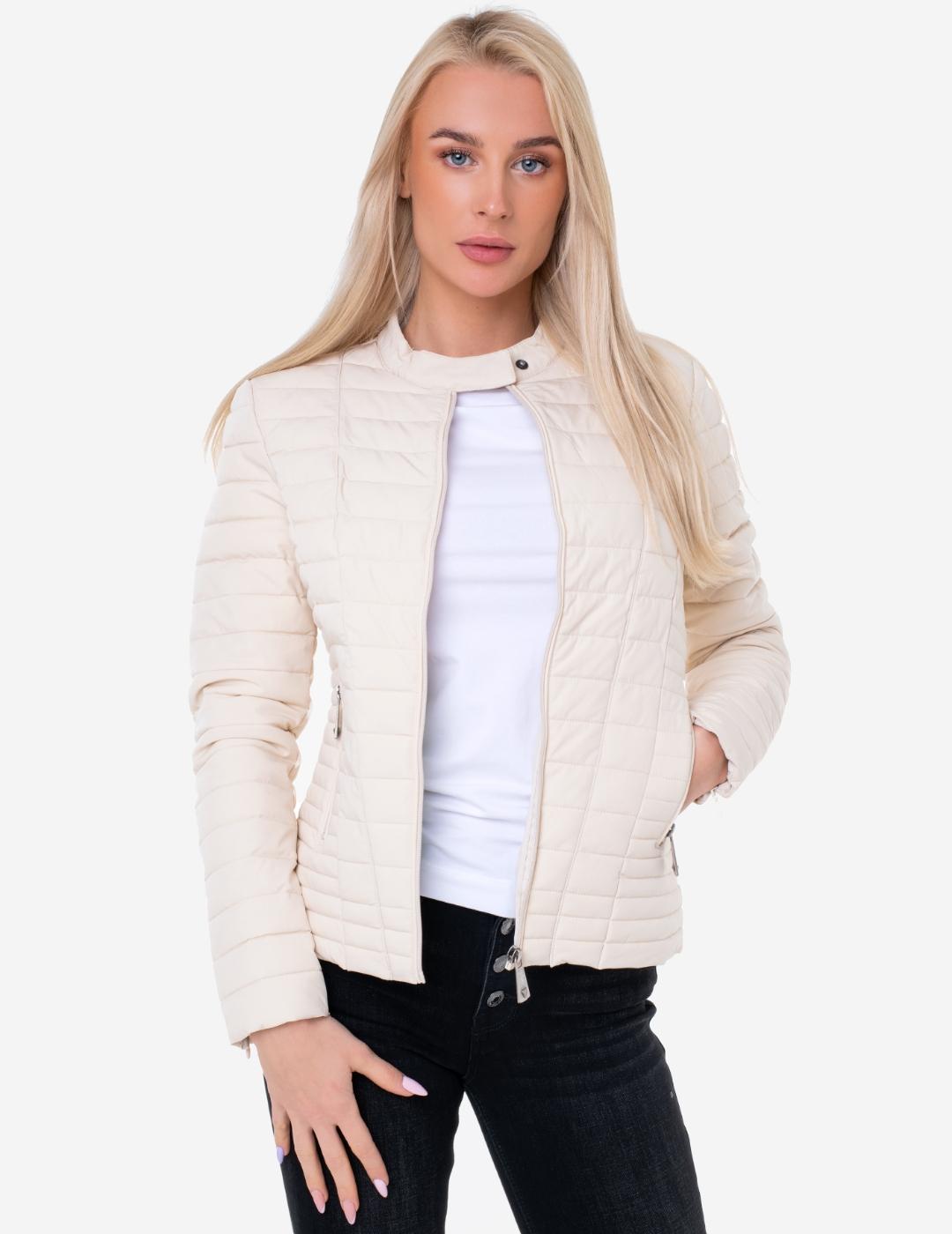 marea astronauta servilleta Cazadora Guess beige acolchada para mujer