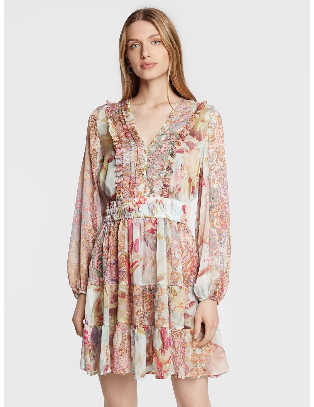 Vestido estampado floral para mujer