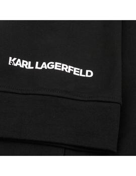 Sudadera Karl Lagerfeld capucha negra Ikonik para