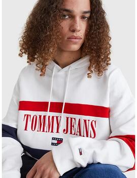 Sudadera Tommy Jeans skater blanca para hombre