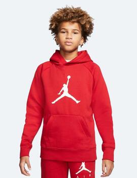 Sudadera Jordan Essentials roja para niño