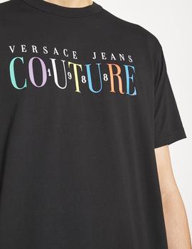 Camiseta Versace Jeans Couture logo negra