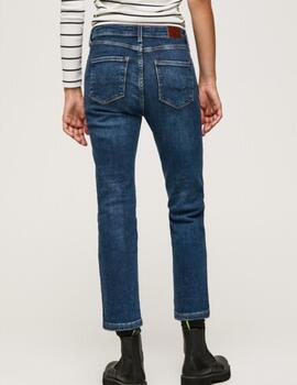 Dion 7/8 slim fit high waist jeans denim mujer pepe jeans