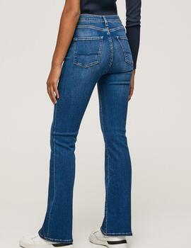 Dion Flare fit denim high waist jeans mujer pepe jeans