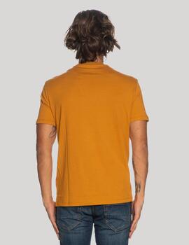 Camiseta Armani Exchange basica mostaza para hombr