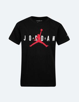 Camiseta Jordan negra manga corta niño