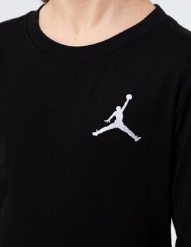Camiseta Jordan de manga larga junior negra