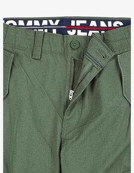Pantalon Tommy Jeans cargo ethan verde para hombre