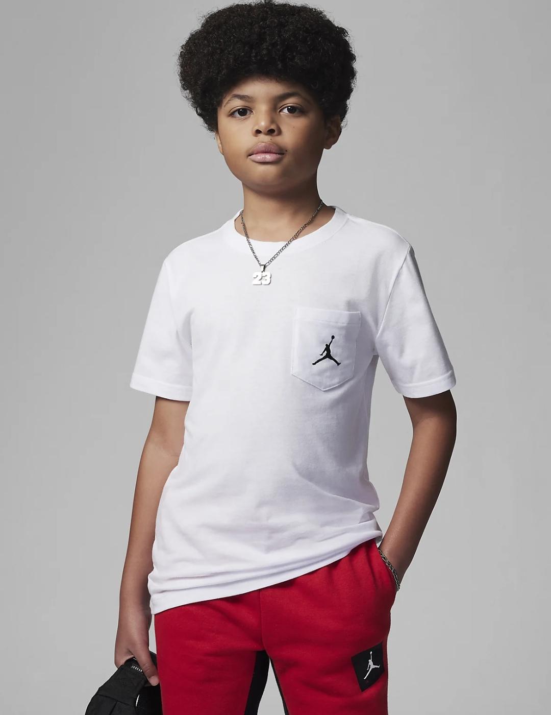 Camiseta Jordan para Niño Blanca