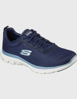 Zapatillas Skechers Flex para mujer color azul
