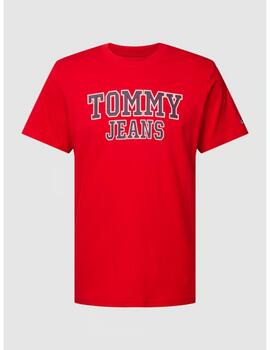 Camiseta Tommy Jeans essential roja para hombre