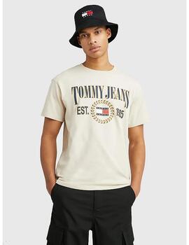 Camiseta Tommy Jeans luxe beige para hombre