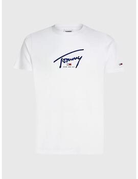 Camiseta Tommy Jeans signature blanca para hombre