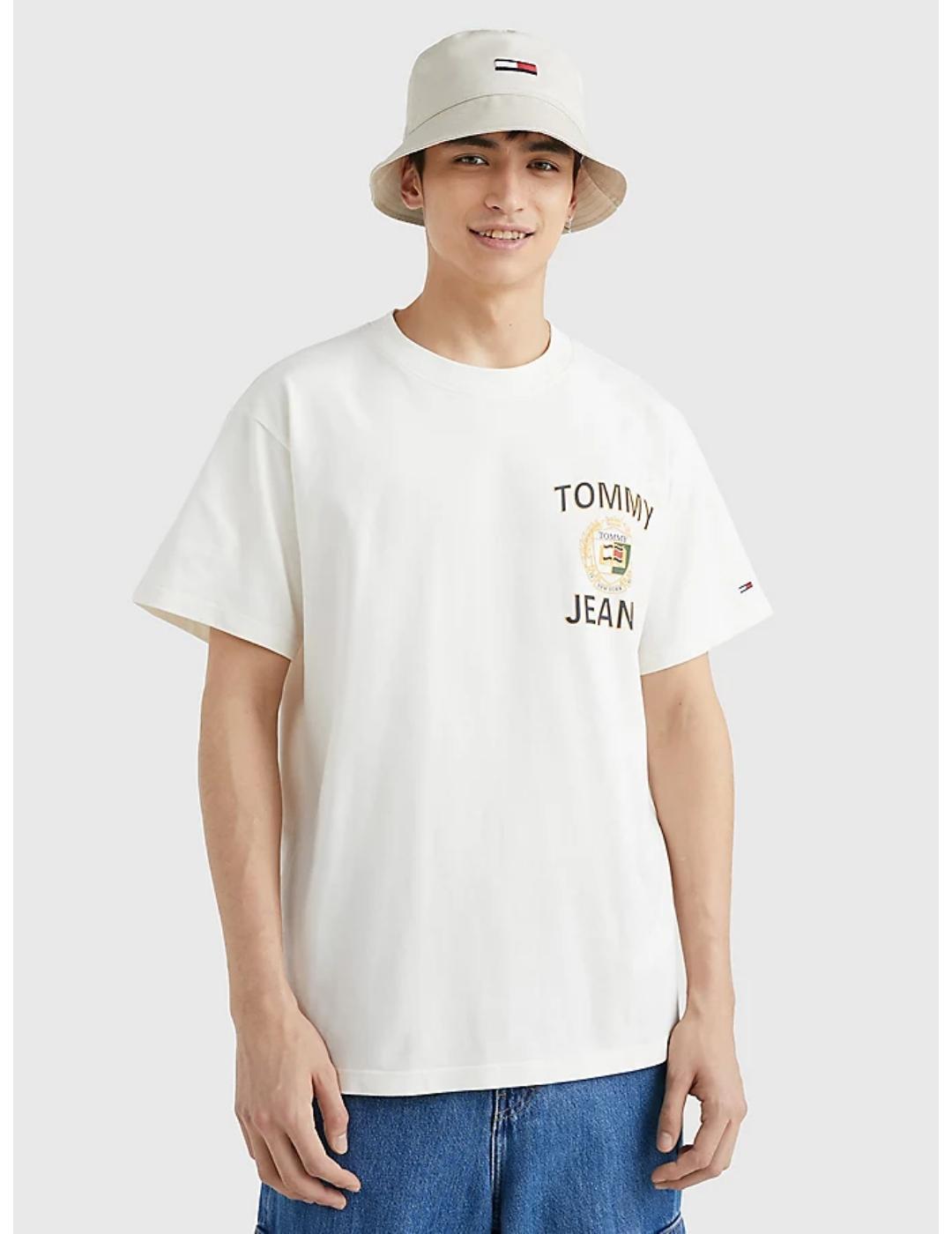 Camiseta Tomy Jeans luxe blanca para hombre
