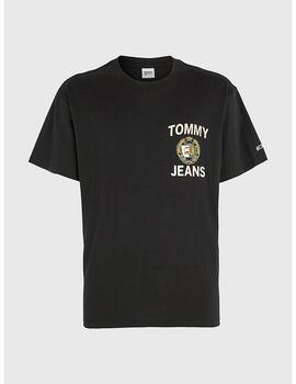 Camiseta Tommy Jeans luxe negra para hombre