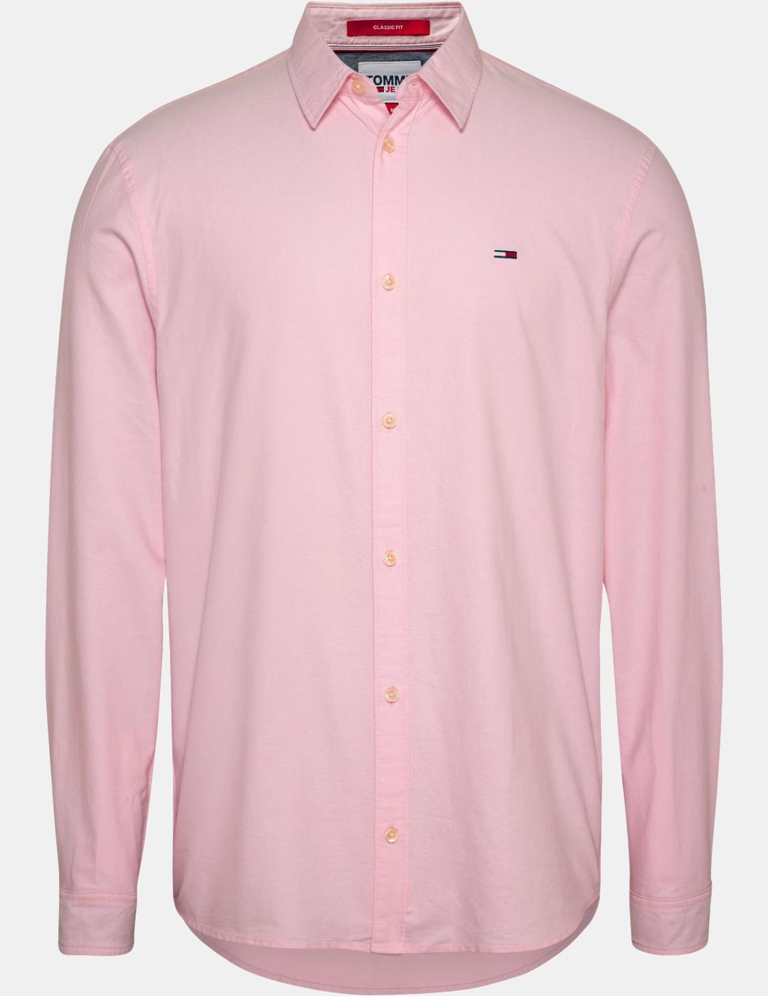Camisa Tommy Jean rosa para hombre