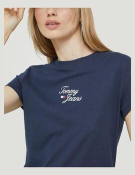 Camiseta Tommy Jeans azul marino para mujer