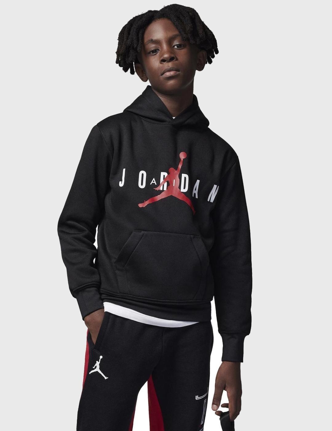 Sudadera jordan jumpman logo print blanca