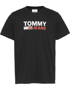 Camiseta Tommy Jeans crop negra para hombre