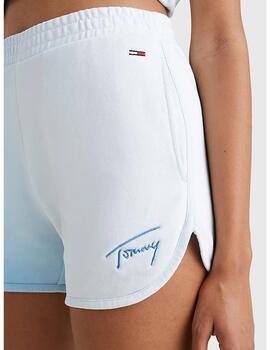 Short sport Tommy Jeans azul degradado para mujer