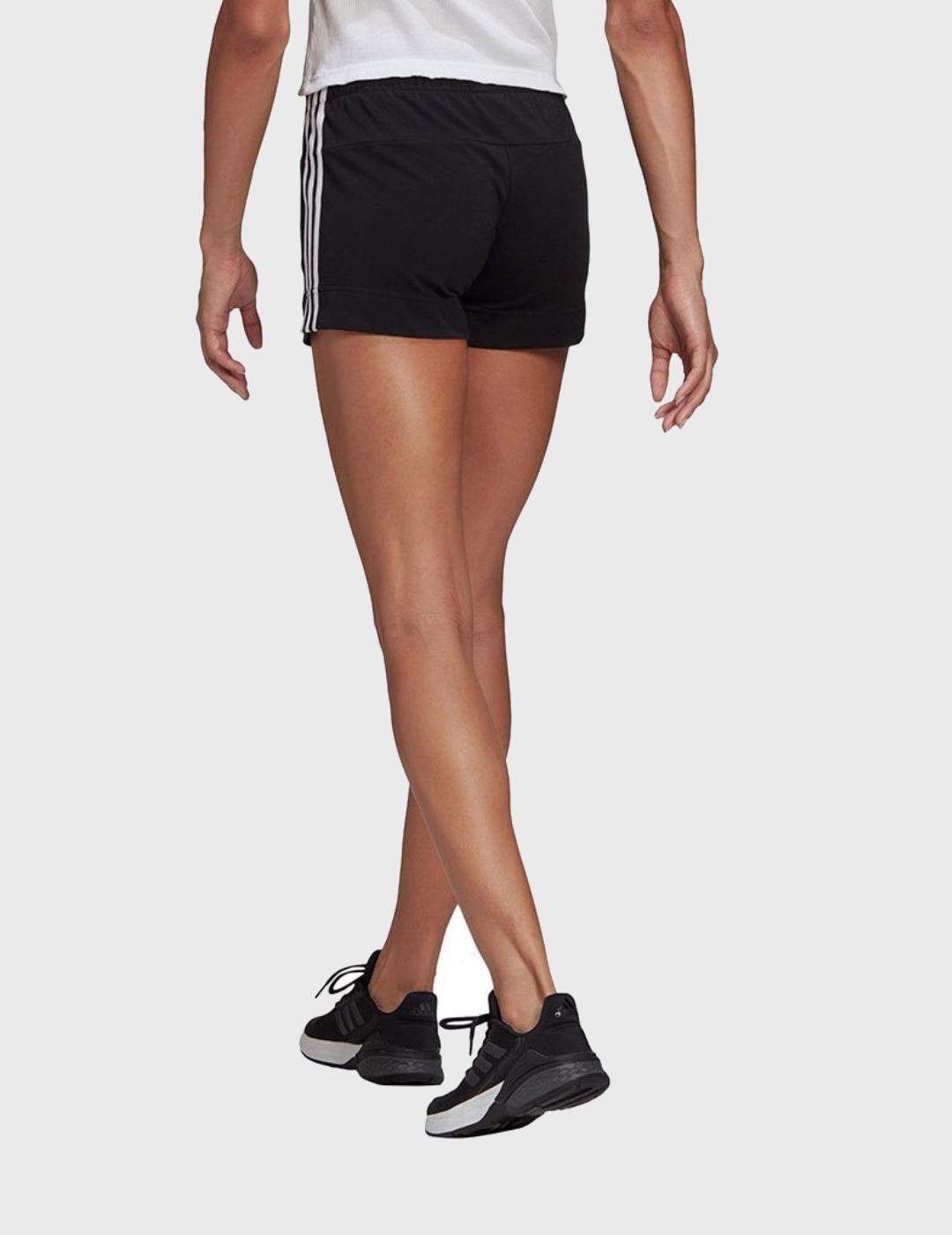 Short Adidas 3 Bandas Negro para mujer