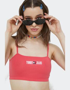 Top Tommy Jeans archive rosa para mujer