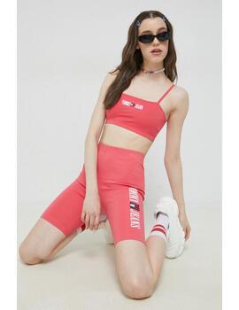 Top Tommy Jeans archive rosa para mujer