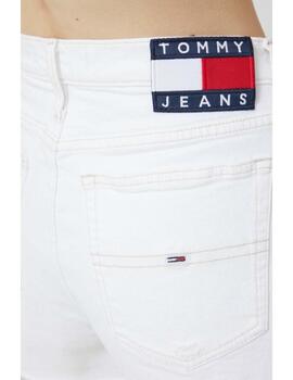 Pantalon corto Tommy Jeans blanco para mujer