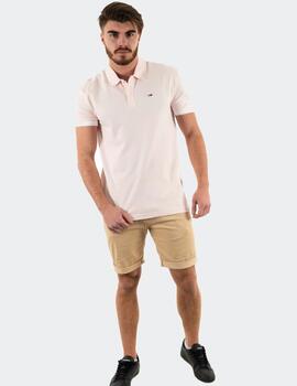 Polo Tommy Jeans essential rosa para hombre