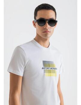Camiseta Antony Morato blanca/amarillo para hombre