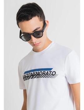 Camiseta Antony Morato blanca racing para hombre