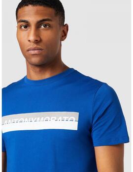 Camiseta Antony Morato azulon reflect para hombre