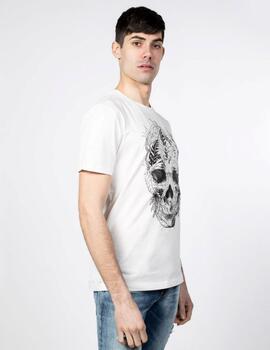 Camiseta Antony Morato blanca calavera para hombre