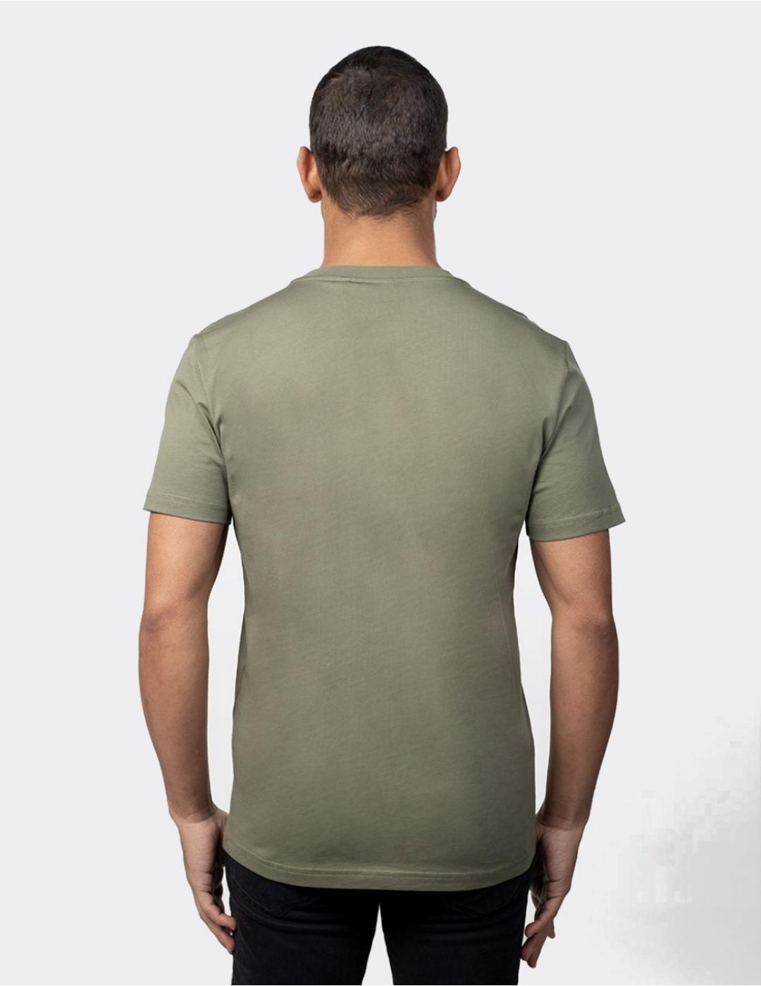 Camiseta Antony Morato verde logo para hombre