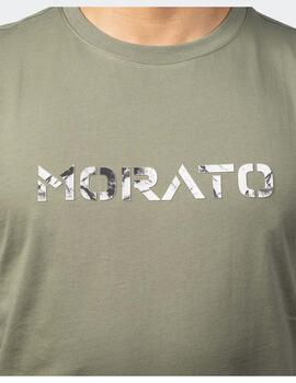 Camiseta Antony Morato verde logo para hombre