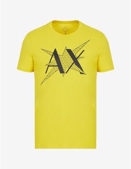 Camiseta Armani Exchange amarilla para hombre