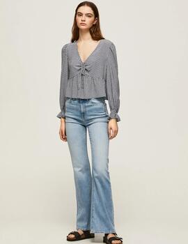 Blusa multicolor logo estampado aretha mujer pepe jeans
