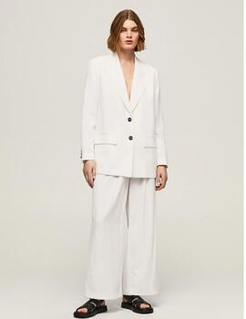 Blazer blanca fit relaxed silvie mujer pepe jeans